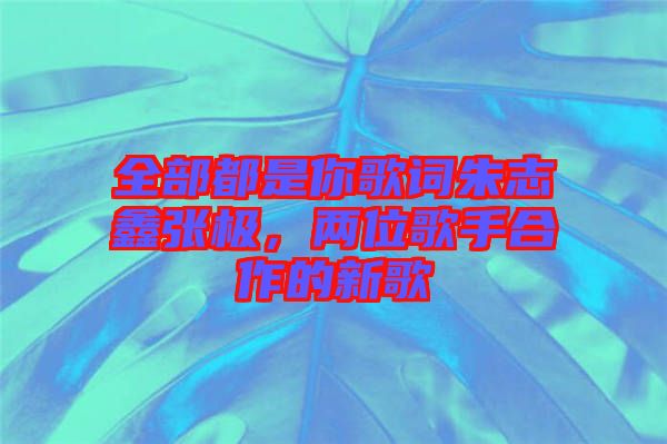 全部都是你歌詞朱志鑫張極，兩位歌手合作的新歌