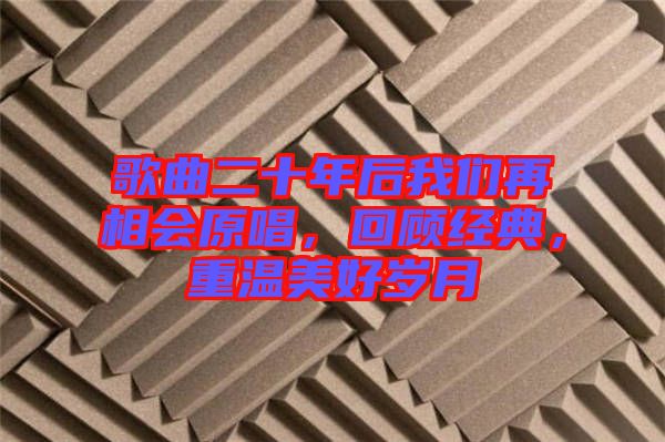 歌曲二十年后我們?cè)傧鄷?huì)原唱，回顧經(jīng)典，重溫美好歲月