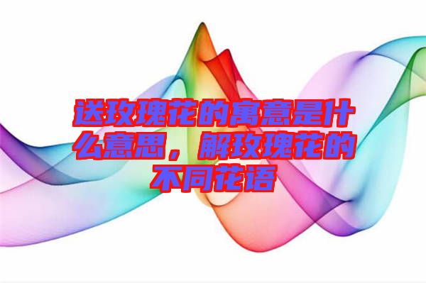 送玫瑰花的寓意是什么意思，解玫瑰花的不同花語(yǔ)