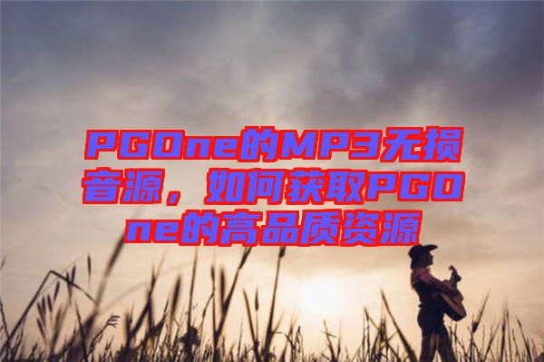 PGOne的MP3無損音源，如何獲取PGOne的高品質資源