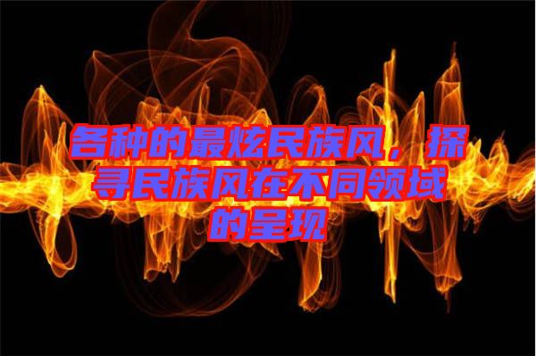 各種的最炫民族風(fēng)，探尋民族風(fēng)在不同領(lǐng)域的呈現(xiàn)