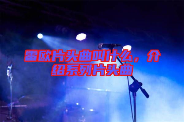 雷歐片頭曲叫什么，介紹系列片頭曲