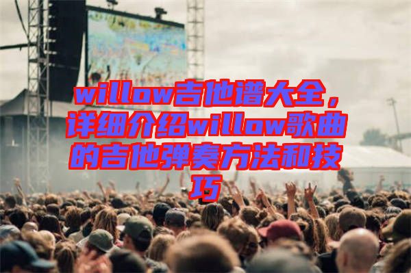 willow吉他譜大全，詳細(xì)介紹willow歌曲的吉他彈奏方法和技巧