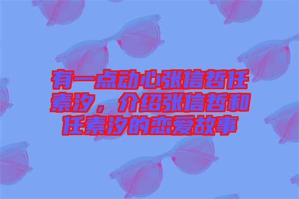 有一點動心張信哲任素汐，介紹張信哲和任素汐的戀愛故事