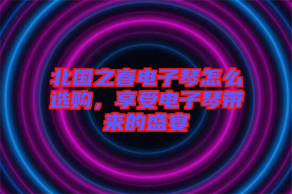 北國(guó)之春電子琴怎么選購(gòu)，享受電子琴帶來(lái)的盛宴