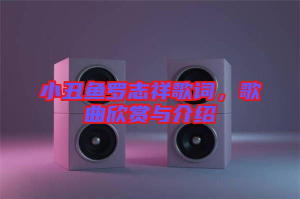 小丑魚羅志祥歌詞，歌曲欣賞與介紹