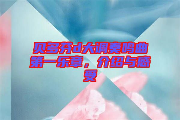 貝多芬d大調(diào)奏鳴曲第一樂(lè)章，介紹與感受