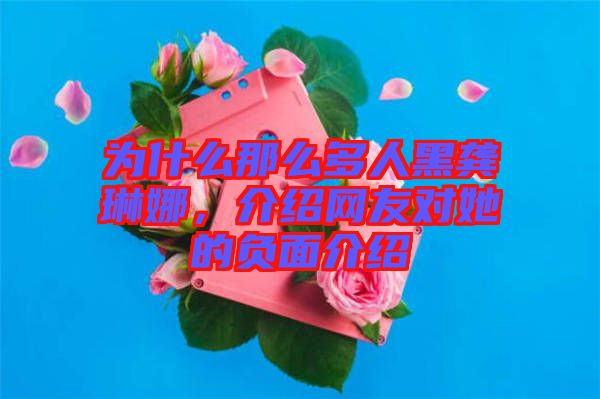 為什么那么多人黑龔琳娜，介紹網(wǎng)友對她的負面介紹