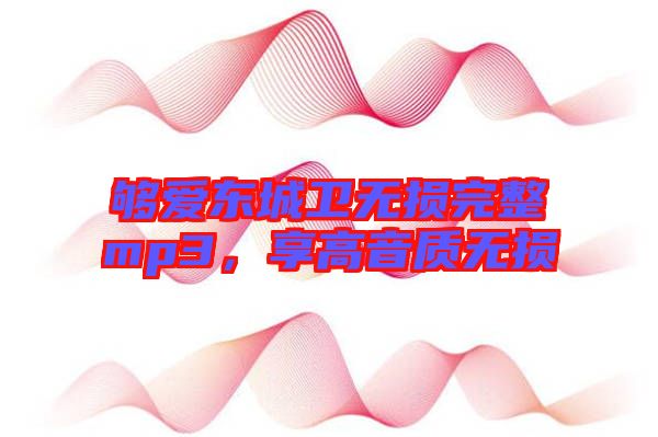 夠愛東城衛(wèi)無損完整mp3，享高音質(zhì)無損