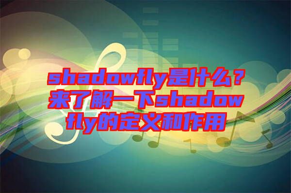 shadowfly是什么？來了解一下shadowfly的定義和作用