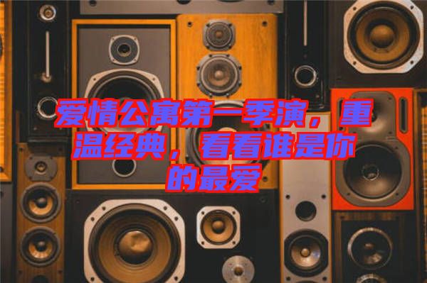 愛情公寓第一季演，重溫經(jīng)典，看看誰(shuí)是你的最愛