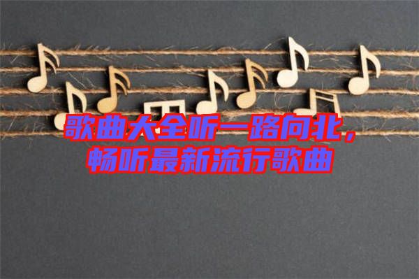 歌曲大全聽(tīng)一路向北，暢聽(tīng)最新流行歌曲