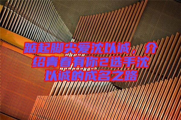 踮起腳尖愛沈以誠，介紹青春有你2選手沈以誠的成名之路