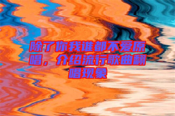 除了你我誰都不愛原唱，介紹流行歌曲翻唱現(xiàn)象