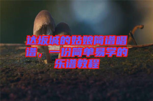 達坂城的姑娘簡譜唱譜，一份簡單易學的樂譜教程