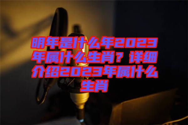 明年是什么年2023年屬什么生肖？詳細介紹2023年屬什么生肖