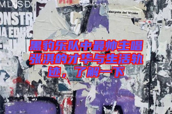 黑豹樂隊(duì)中最帥主唱張淇的才華與生活軌跡，了解一下