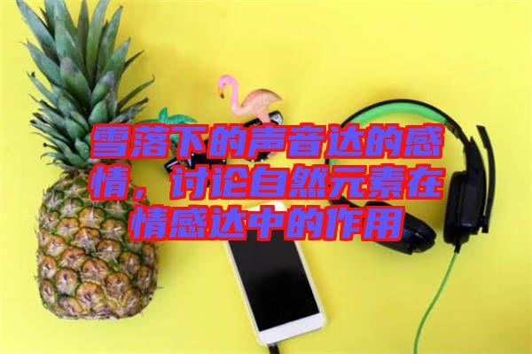 雪落下的聲音達(dá)的感情，討論自然元素在情感達(dá)中的作用